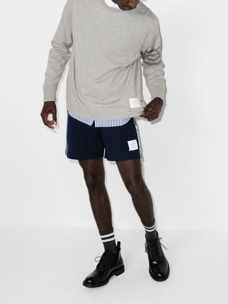 4-bar Stripe Cotton T-shirt