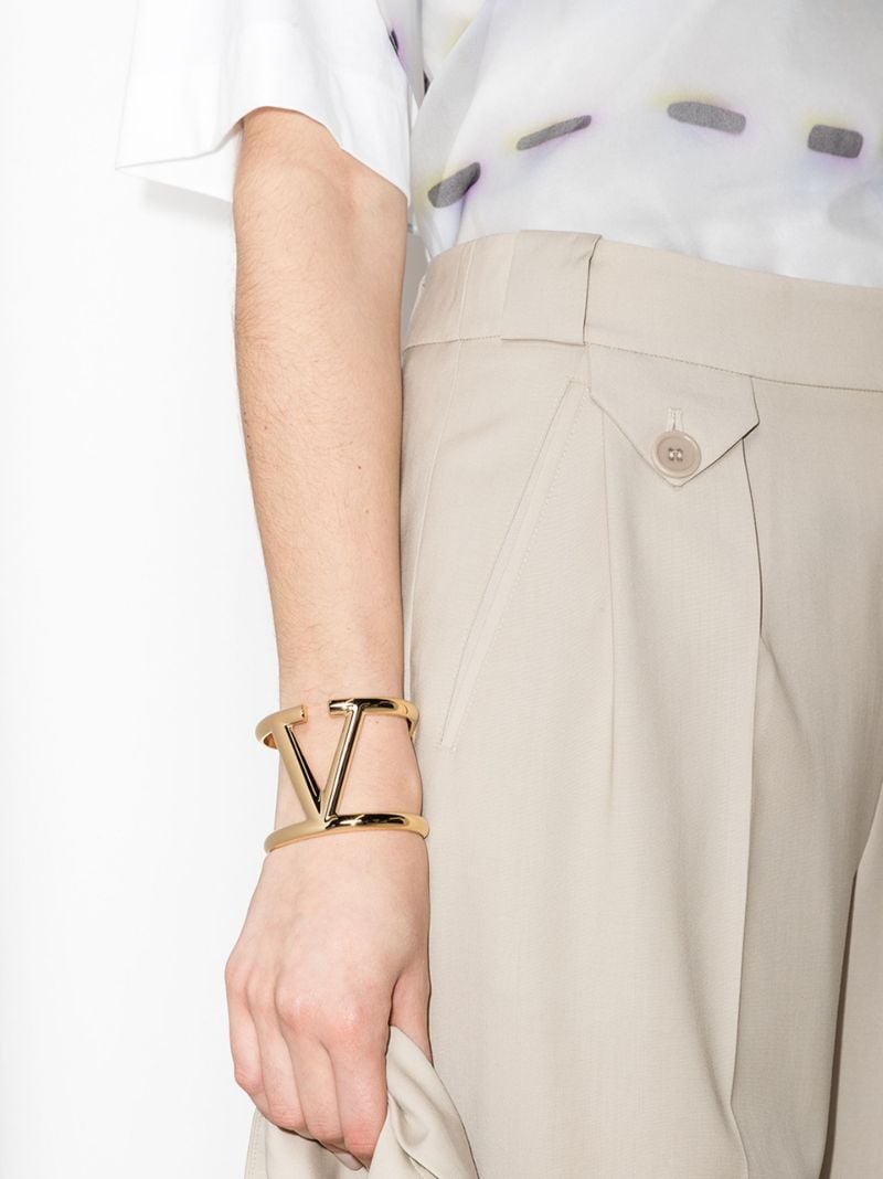 Gold Tone Vlogo Signature Bracelet