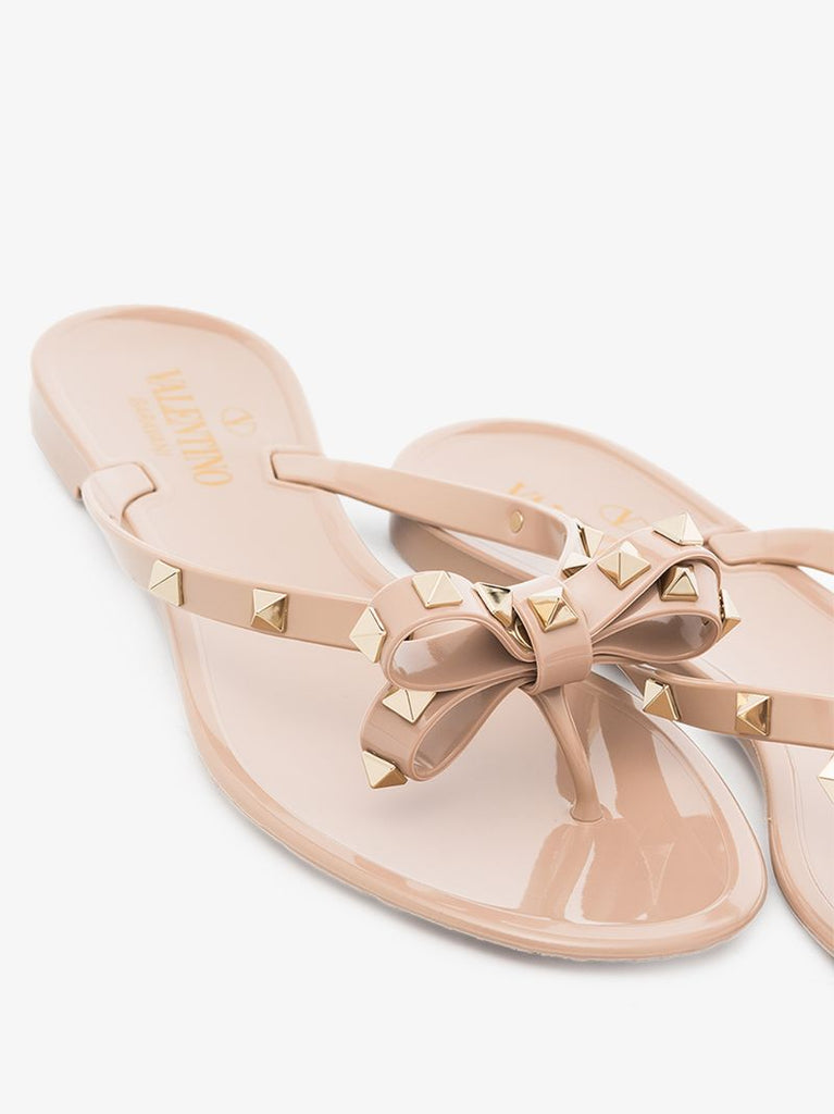 Neutral Rockstud Rubber Sandals