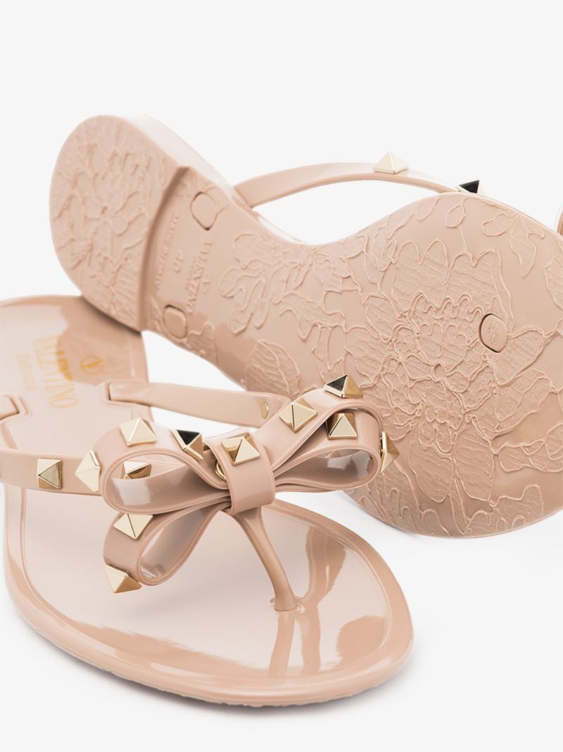 Neutral Rockstud Rubber Sandals