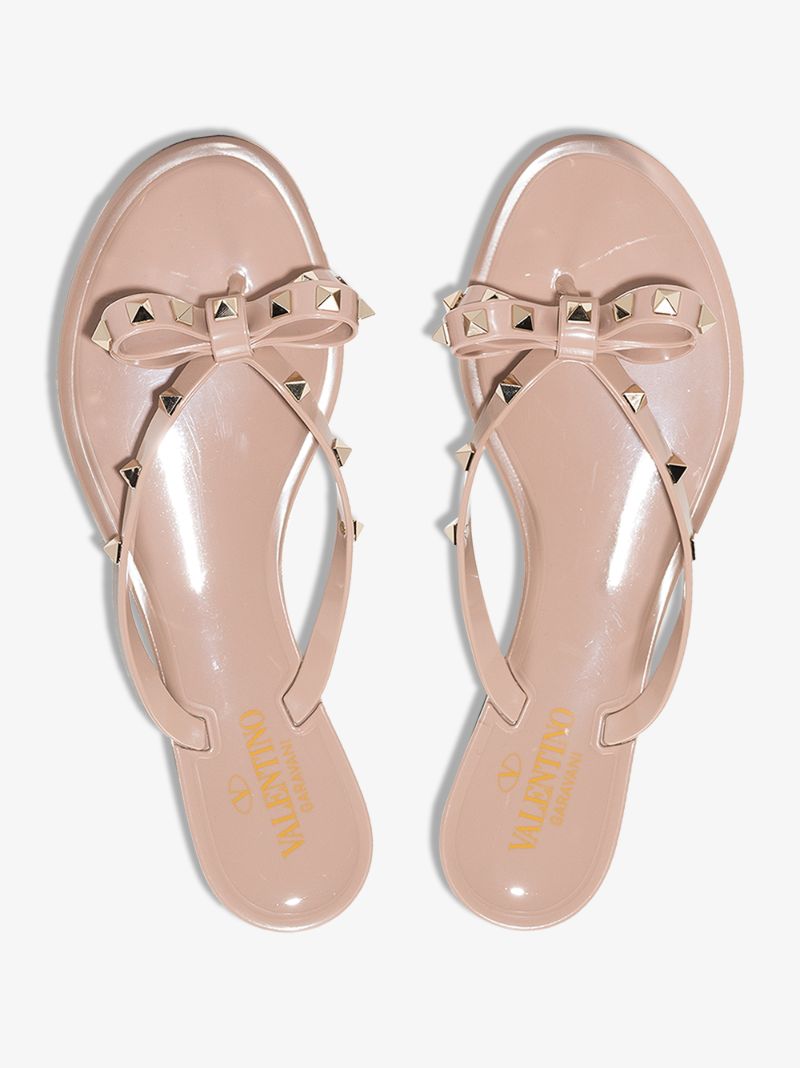 Neutral Rockstud Rubber Sandals
