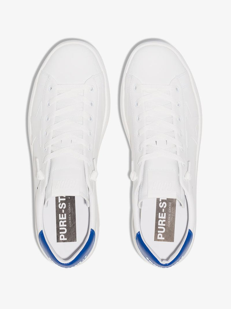 White Pure Star Leather Sneakers