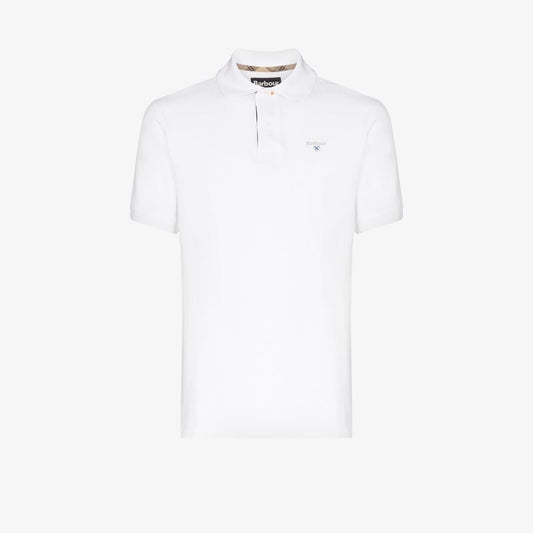 Tartan Trim Cotton PiquÃ_x0083_Â© Polo Shirt