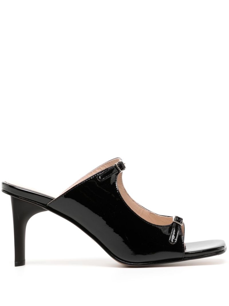 Black Matta 70 Leather Mules