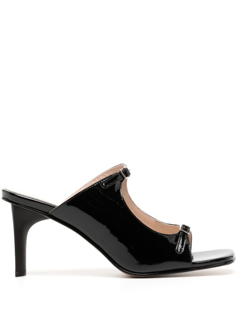 Black Matta 70 Leather Mules