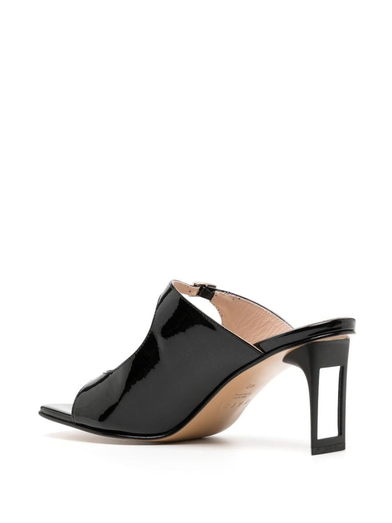 Black Matta 70 Leather Mules