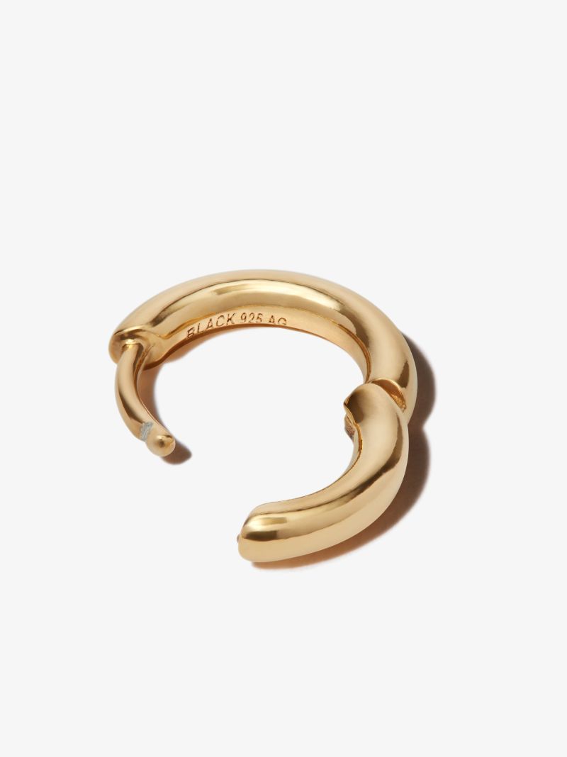 Gold-plated Marco Huggie Hoop Earring
