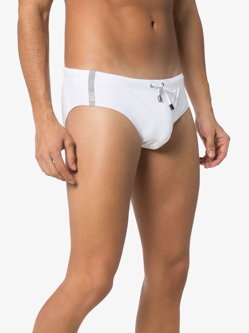 Logo Print Swim Trunks