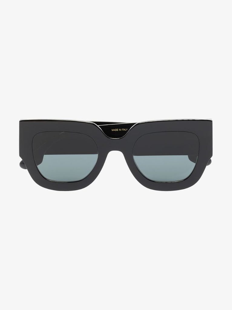 Black Angular Square Sunglasses