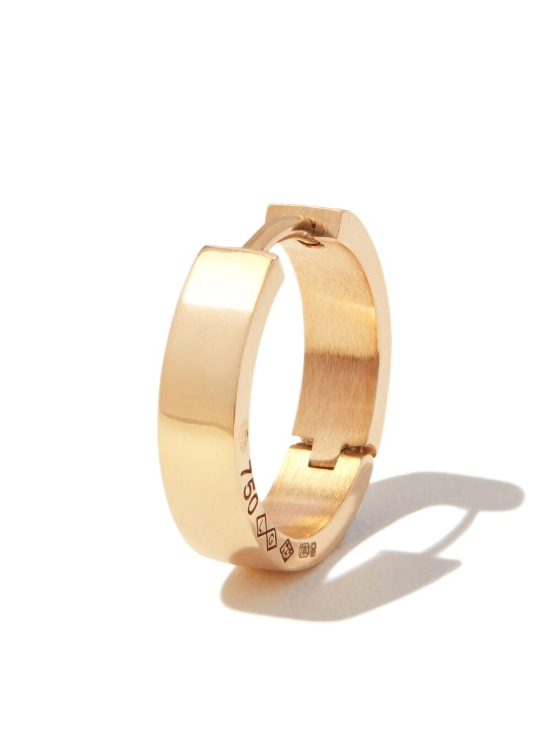 18k Yellow Gold La 2.3g Polished Hoop Earring