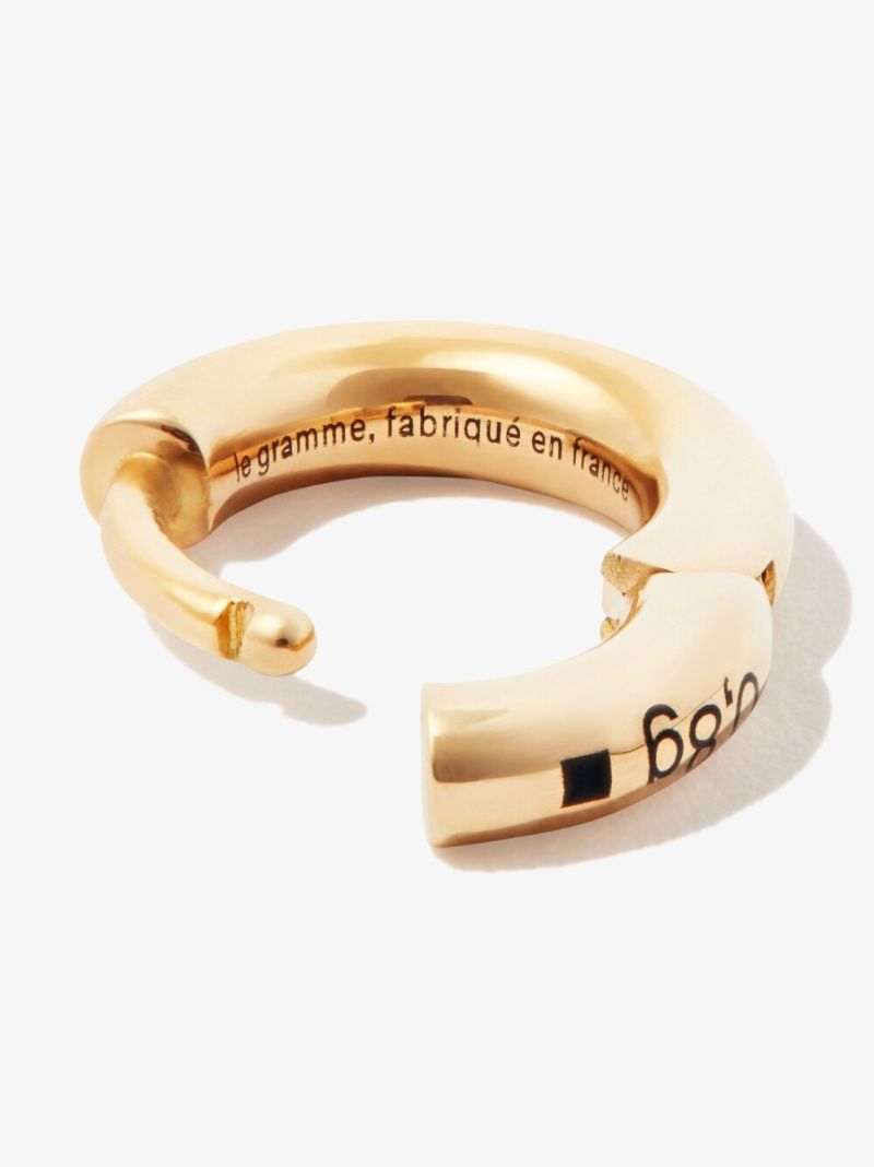 18k Yellow Gold La 0.8g Polished Bangle Hoop Earring
