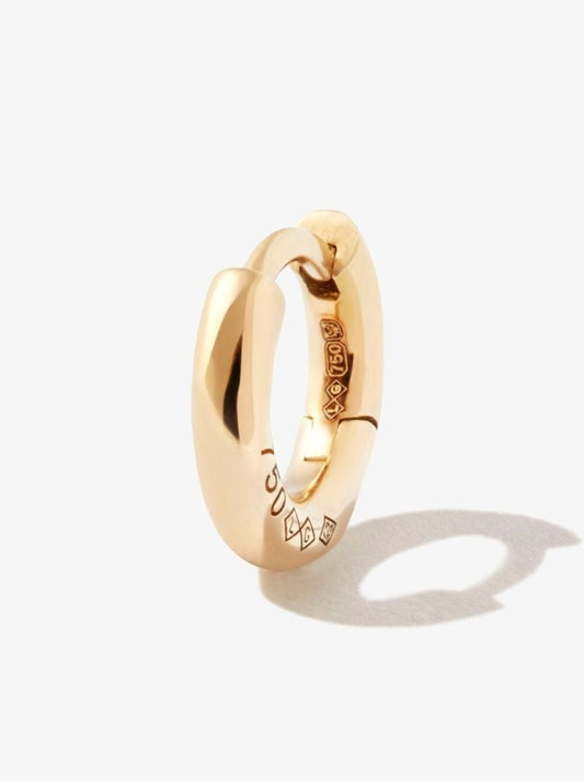 18k Yellow Gold La 0.8g Polished Bangle Hoop Earring