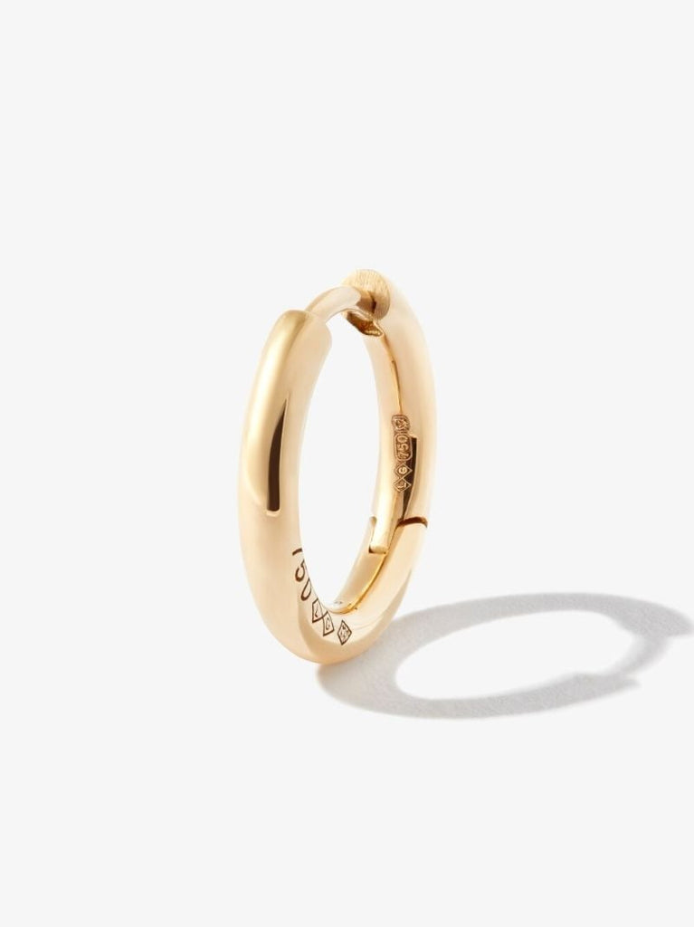 18k Yellow Gold La 1.3g Polished Bangle Hoop Earring