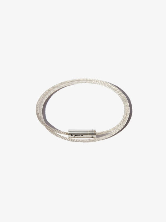 Sterling Silver Le 9g Polished Double Cable Bracelet