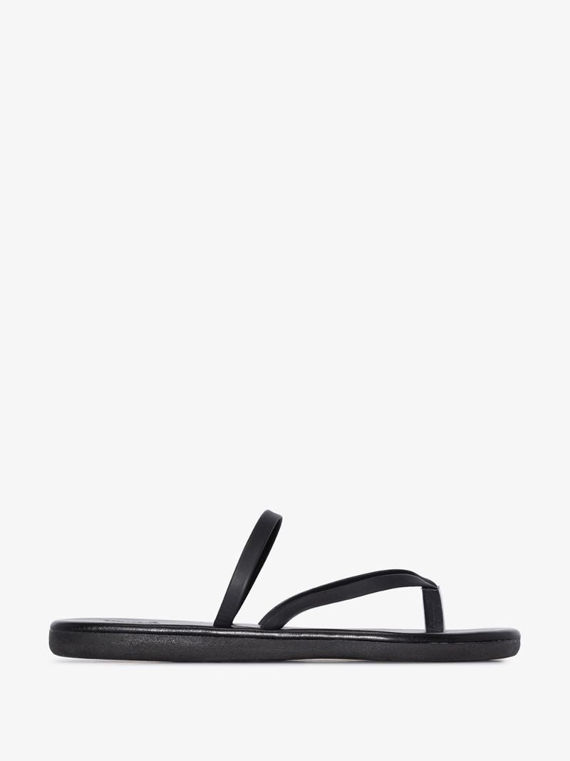 Black Leather Sandals