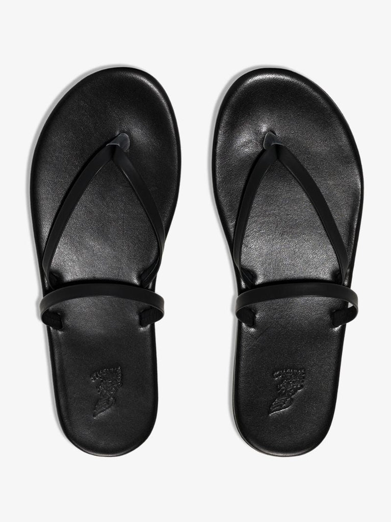 Black Leather Sandals