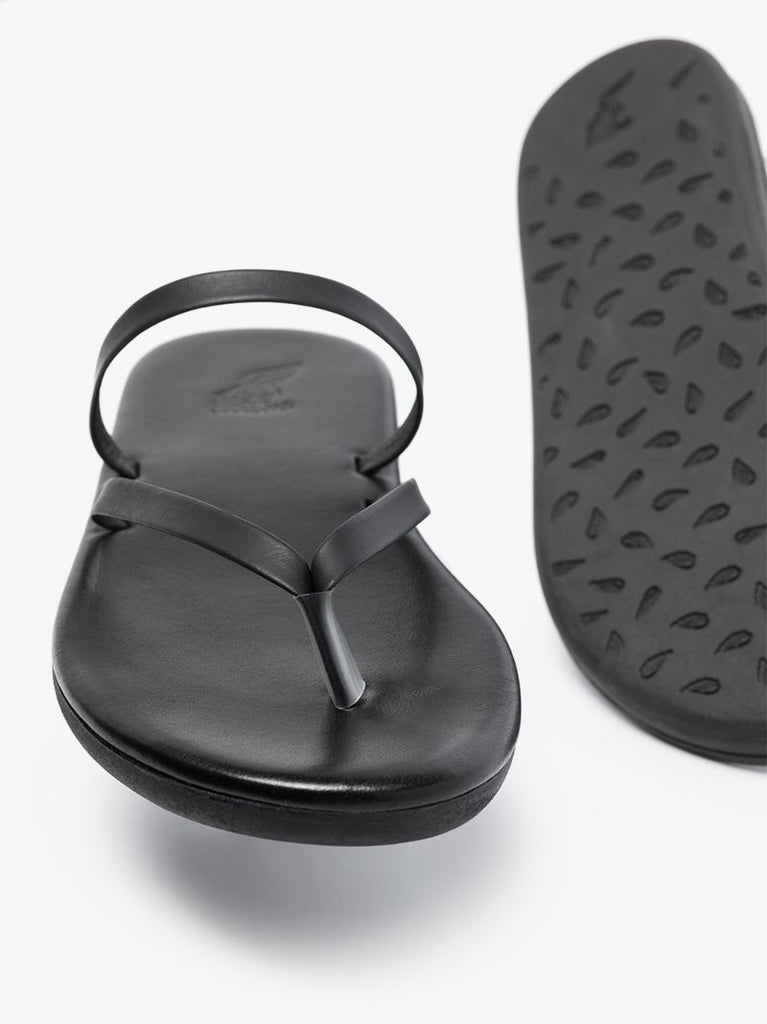 Black Leather Sandals