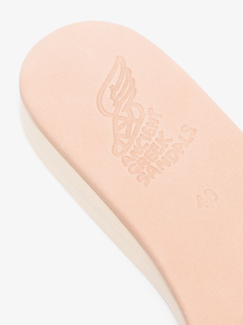 Neutral Aglaia Leather Slides
