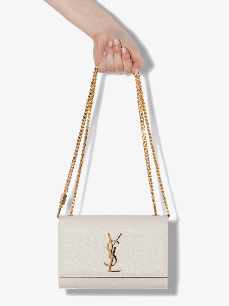 White Kate Small Leather Shoulder Bag