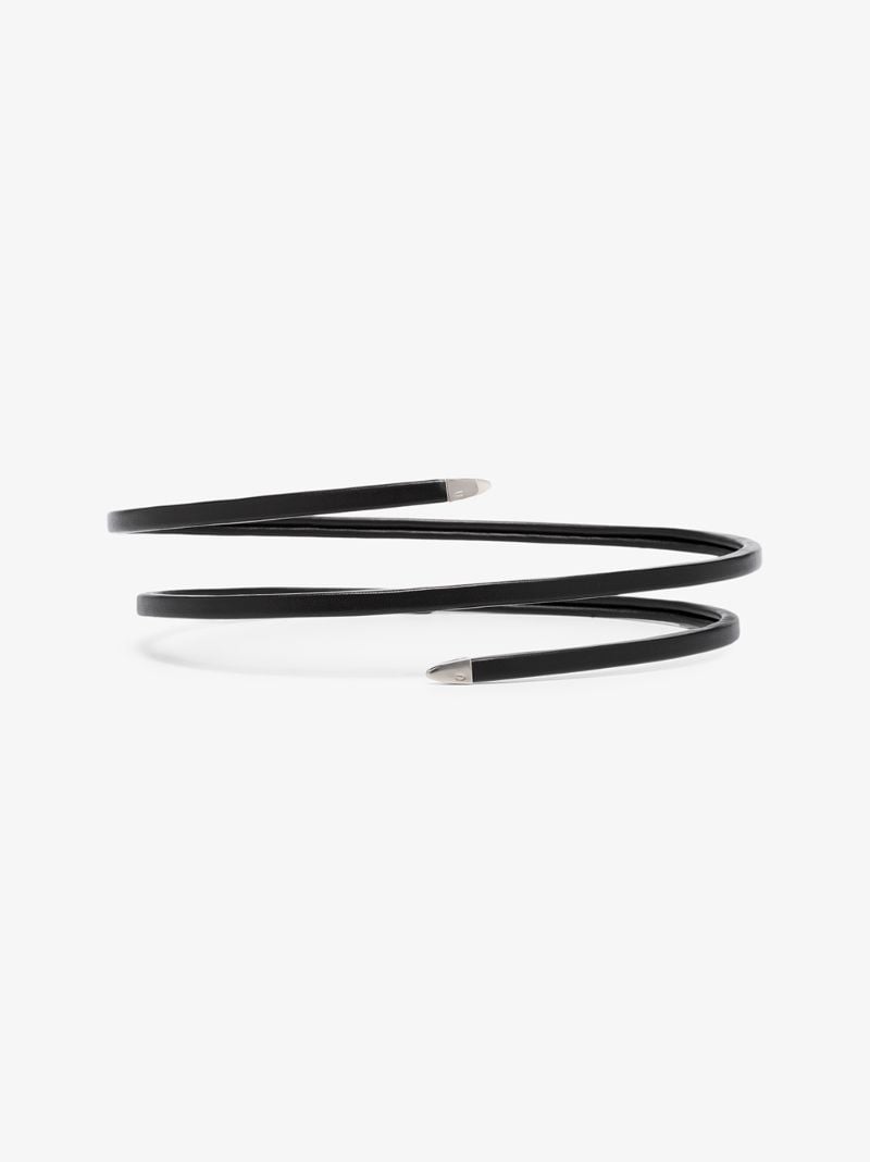 Black Rigid Wrap Leather Belt