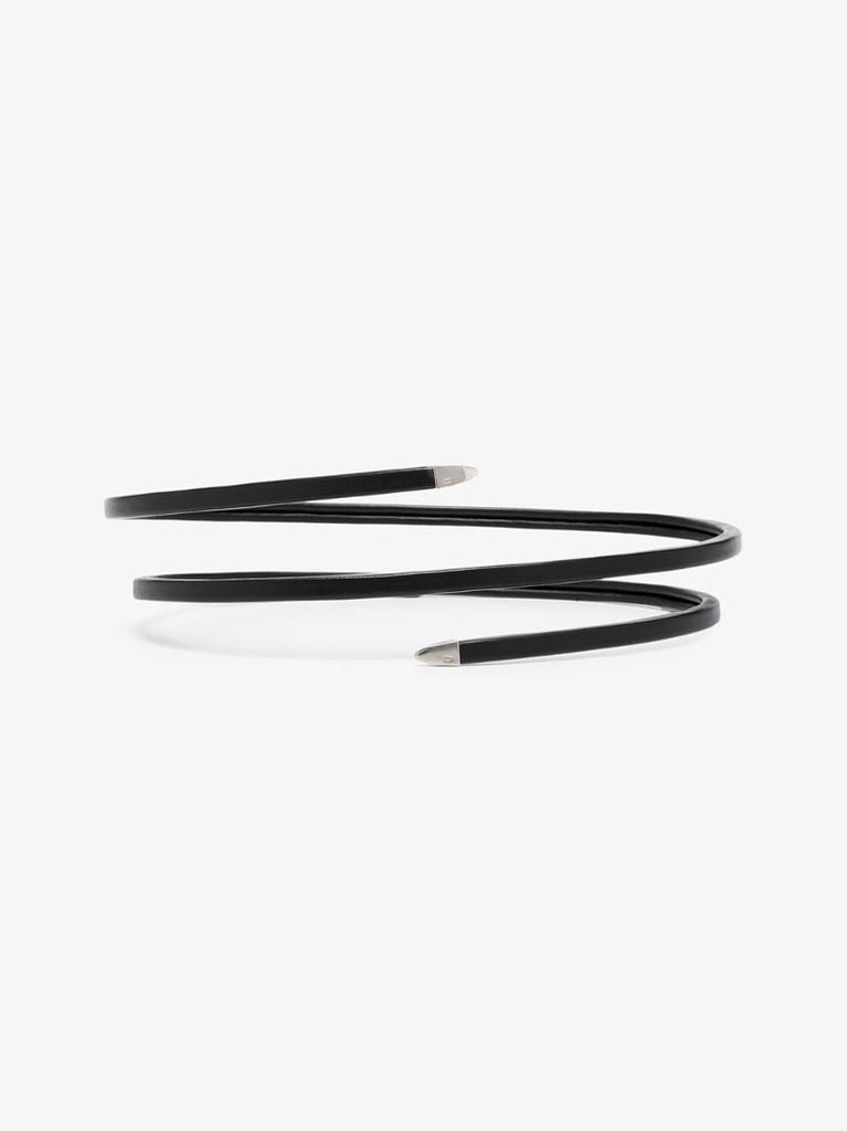Black Rigid Wrap Leather Belt