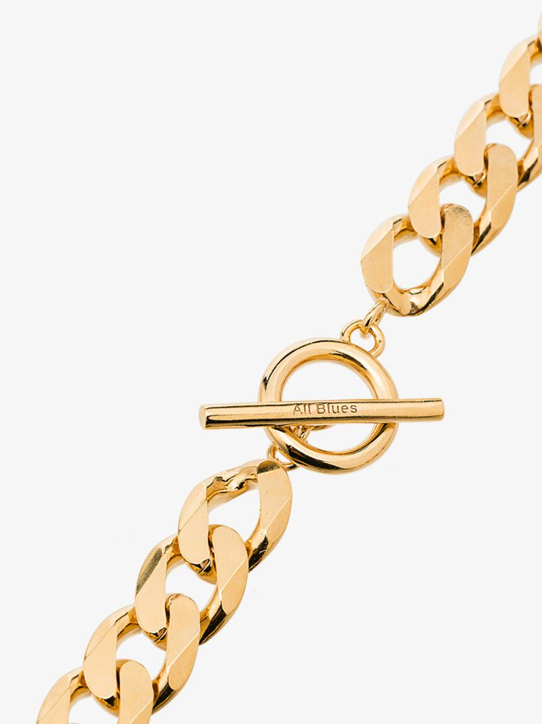 Gold Vermeil Moto Chain Link Necklace