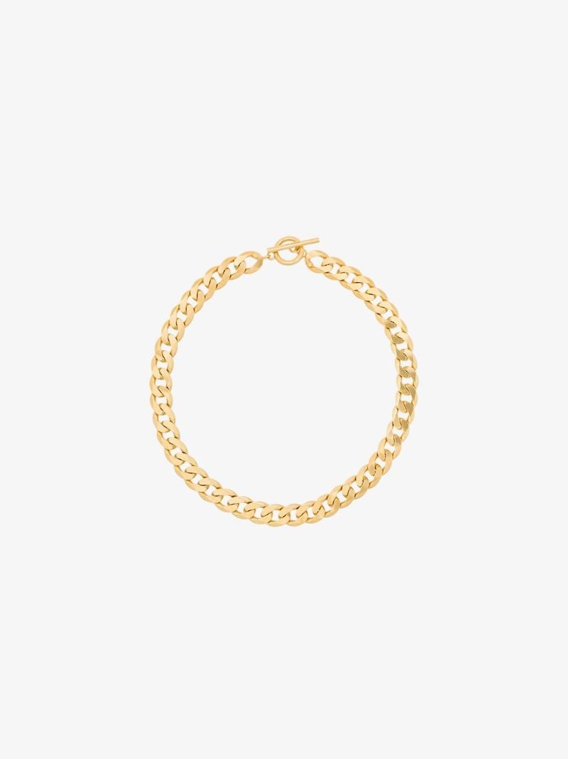 Gold Vermeil Moto Chain Link Necklace
