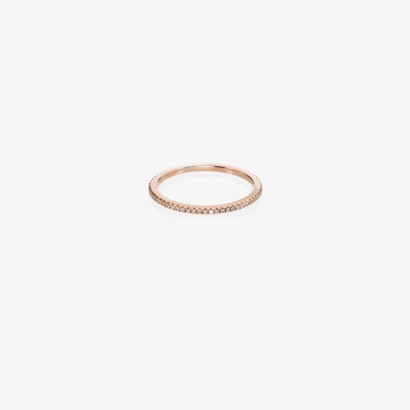18k Yellow Gold Diamond Stacking Ring