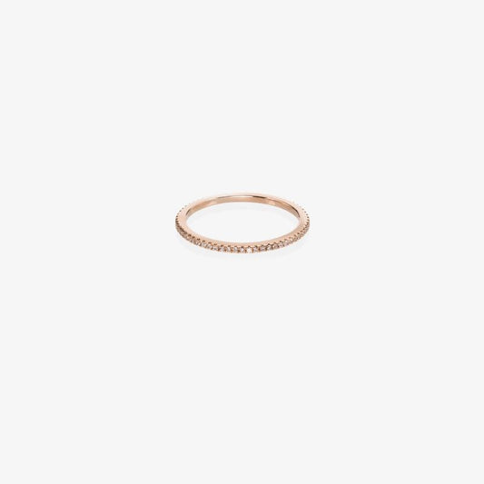 18k Yellow Gold Diamond Stacking Ring