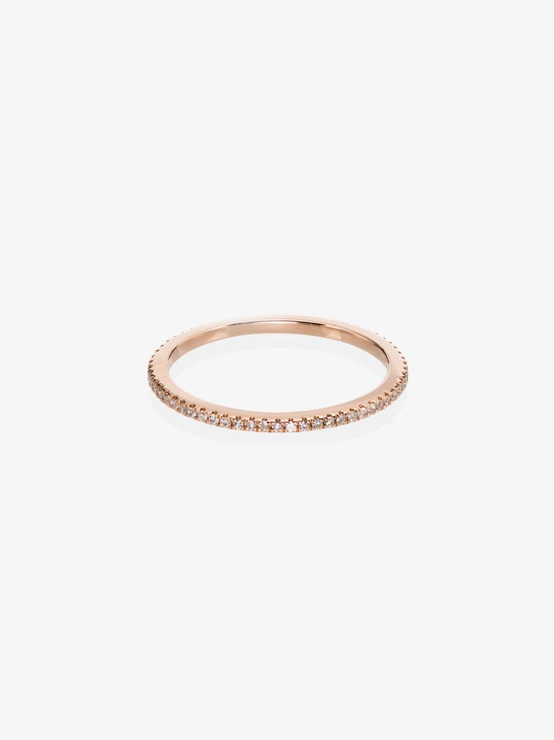 18k Yellow Gold Diamond Stacking Ring