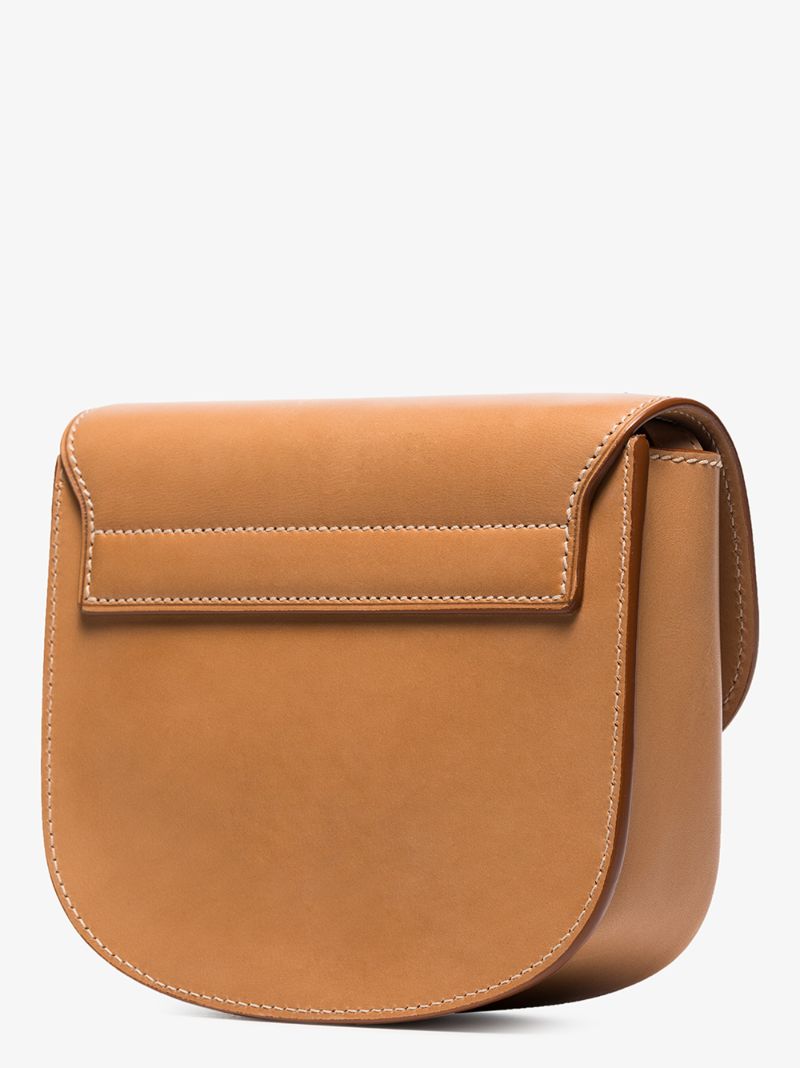Brown Kaia Leather Shoulder Bag