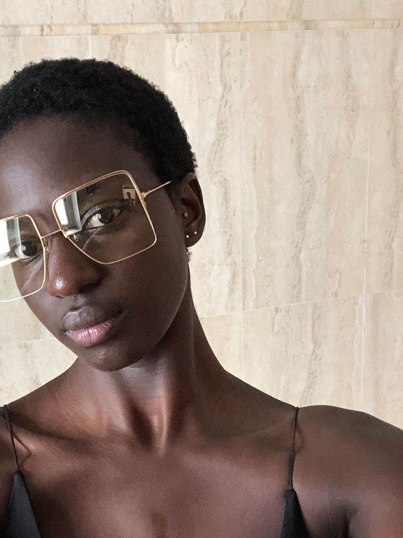 Metallic Square Optical Glasses