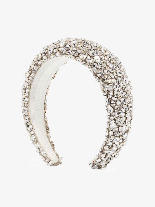 Silver-tone Medici Crystal-embellished Headband