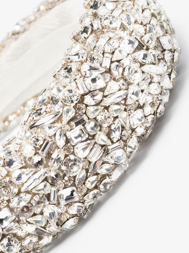 Silver-tone Medici Crystal-embellished Headband