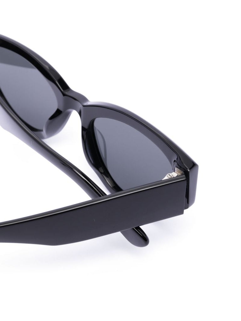 Black Craftmanship Round Sunglasses