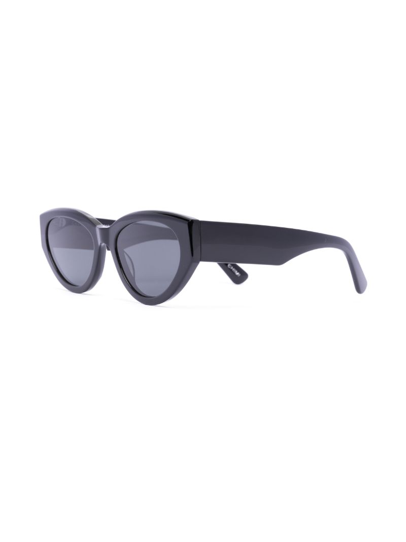 Black Craftmanship Round Sunglasses