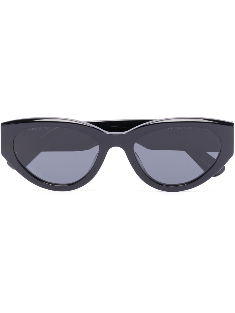 Black Craftmanship Round Sunglasses