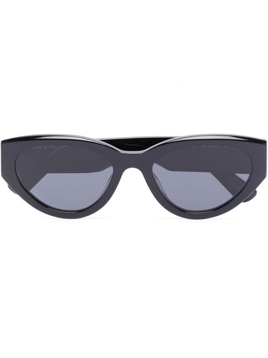 Black Craftmanship Round Sunglasses