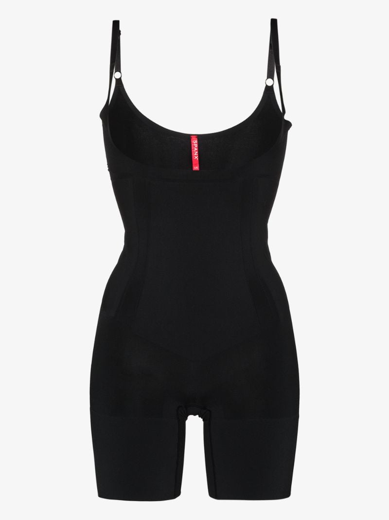 Black Oncore Sculpting Open Bust Bodysuit