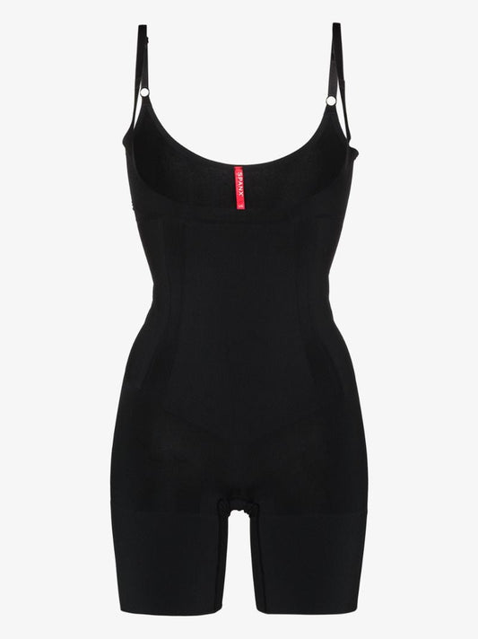 Black Oncore Sculpting Open Bust Bodysuit