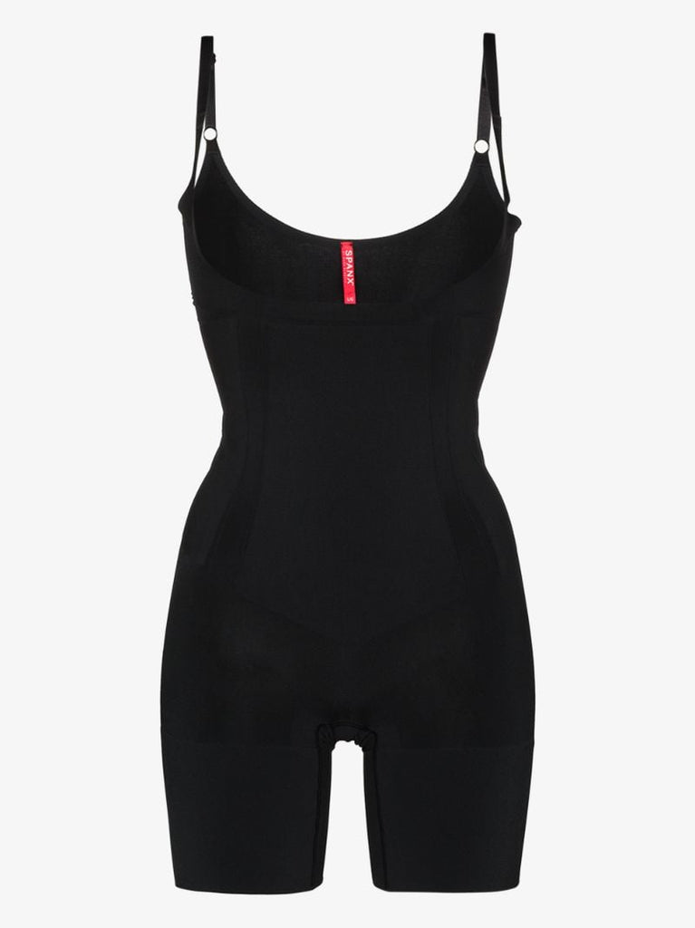 Black Oncore Sculpting Open Bust Bodysuit