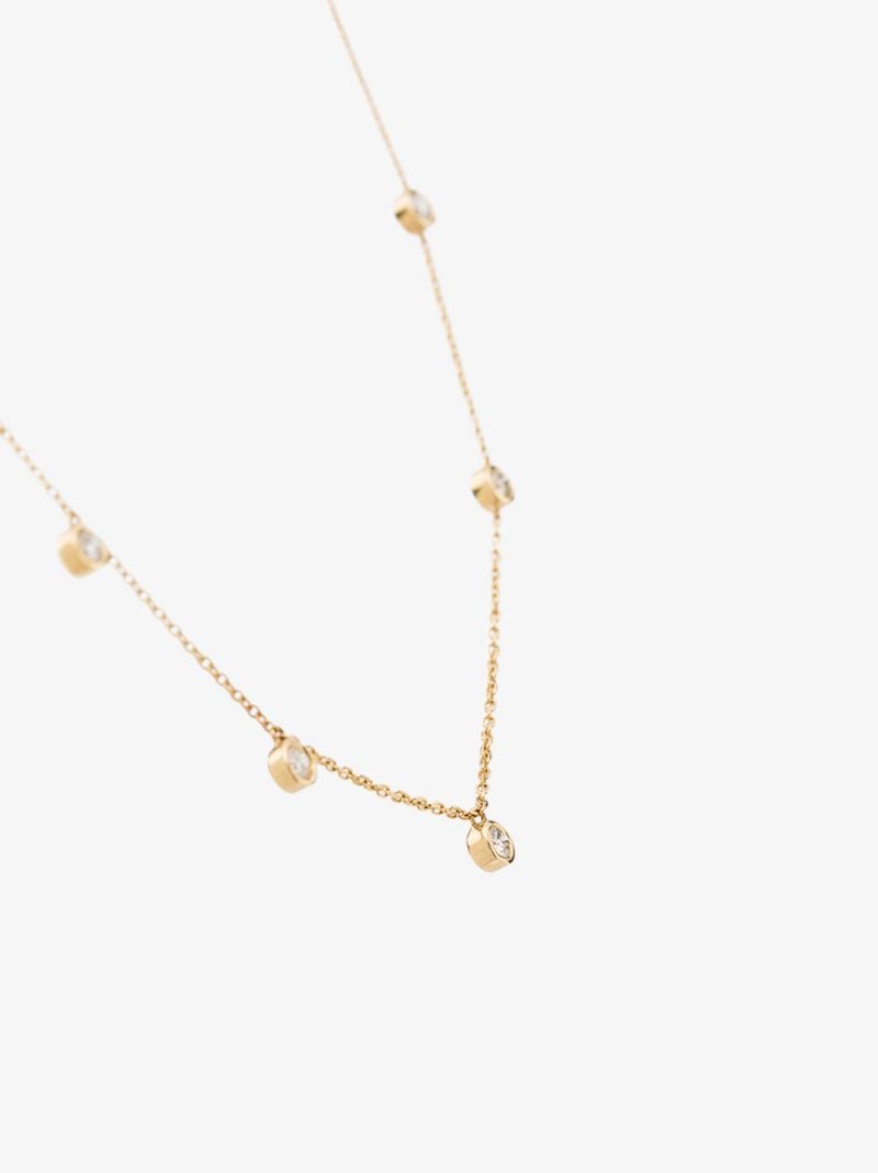18k Yellow Gold Ivy Diamond Necklace
