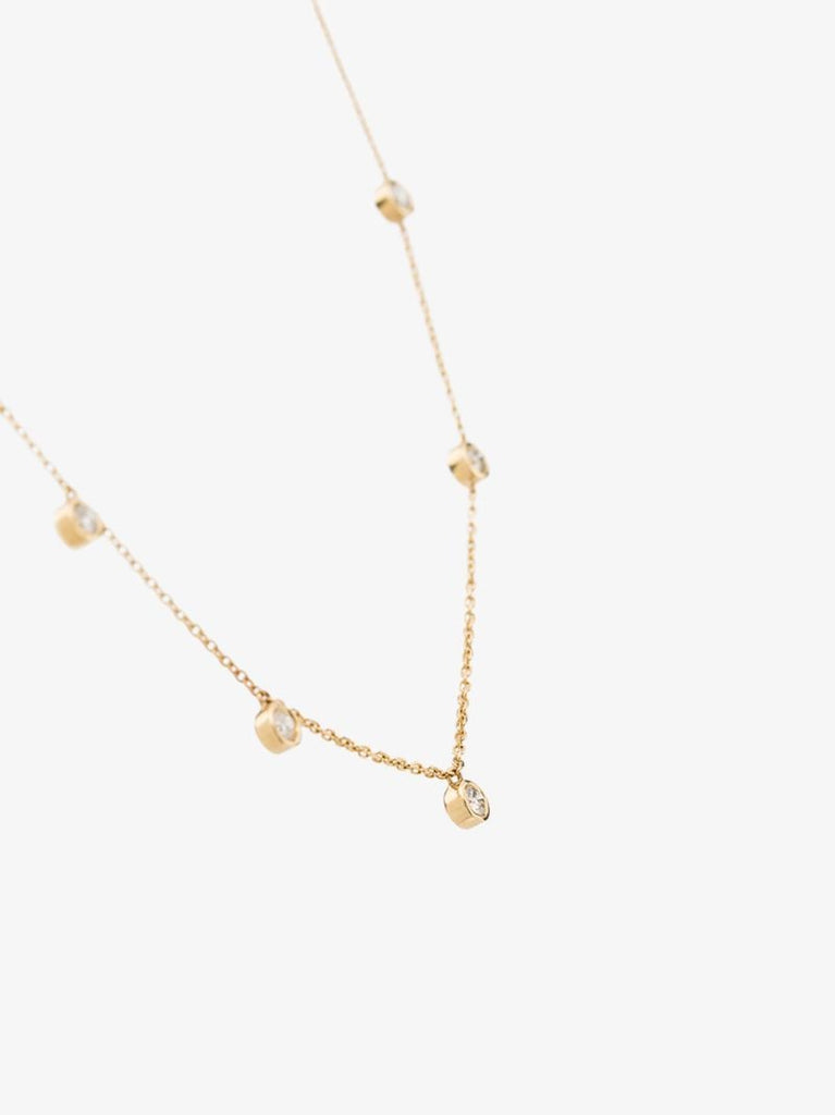 18k Yellow Gold Ivy Diamond Necklace
