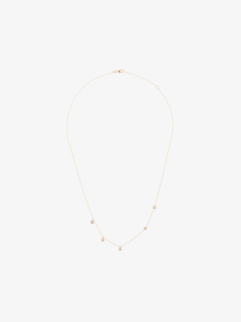 18k Yellow Gold Ivy Diamond Necklace