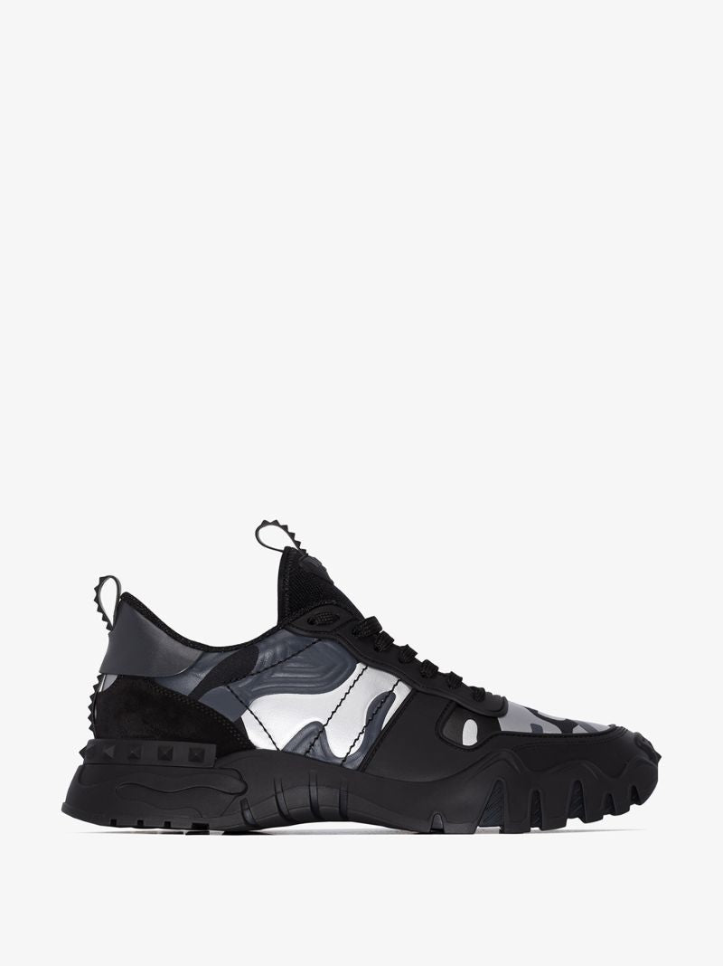 Black Rockrunner Plus Camouflage Sneakers