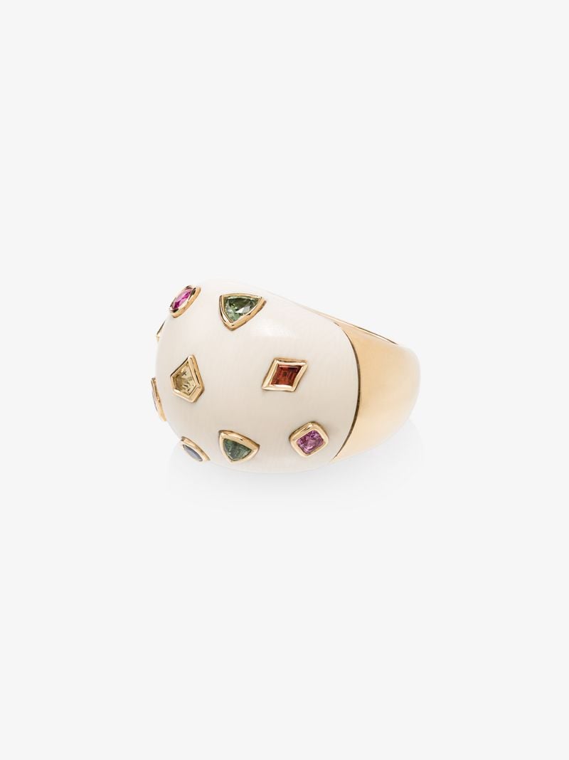 18k Yellow Gold Pop Art Cocktail Ring