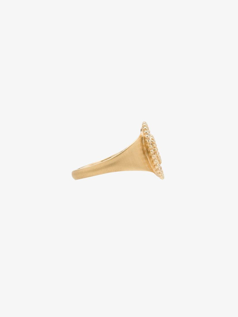 18k Yellow Gold Prime Diamond Signet Ring