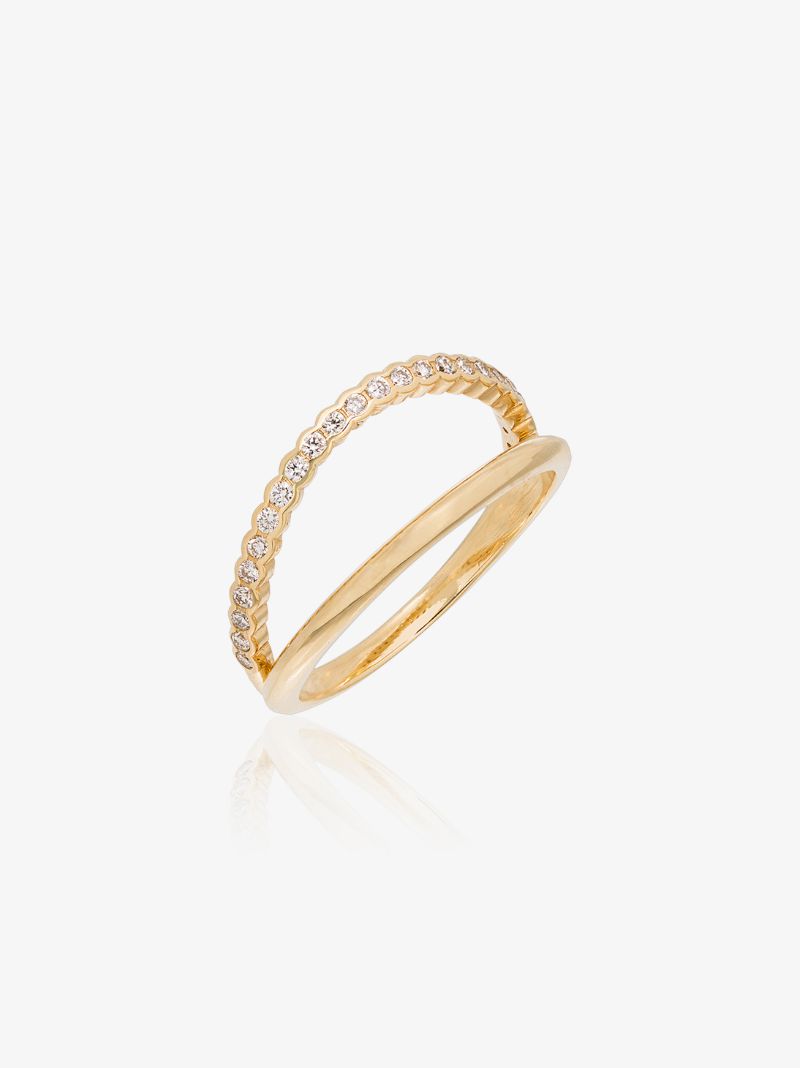 18k Yellow Gold Ally Diamond Ring