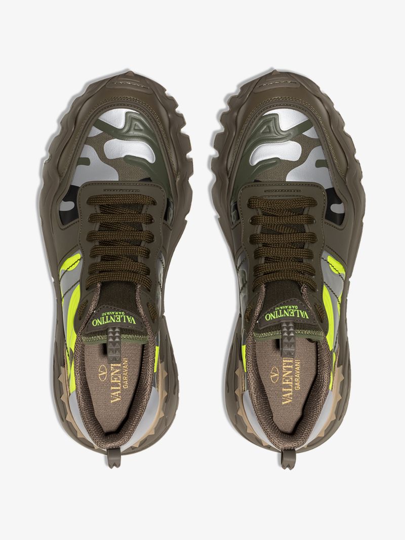 Green Rockrunner Plus Camouflage Sneakers
