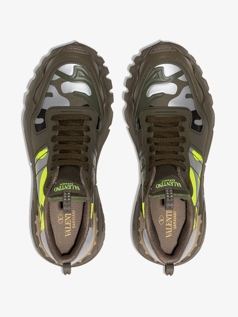 Green Rockrunner Plus Camouflage Sneakers